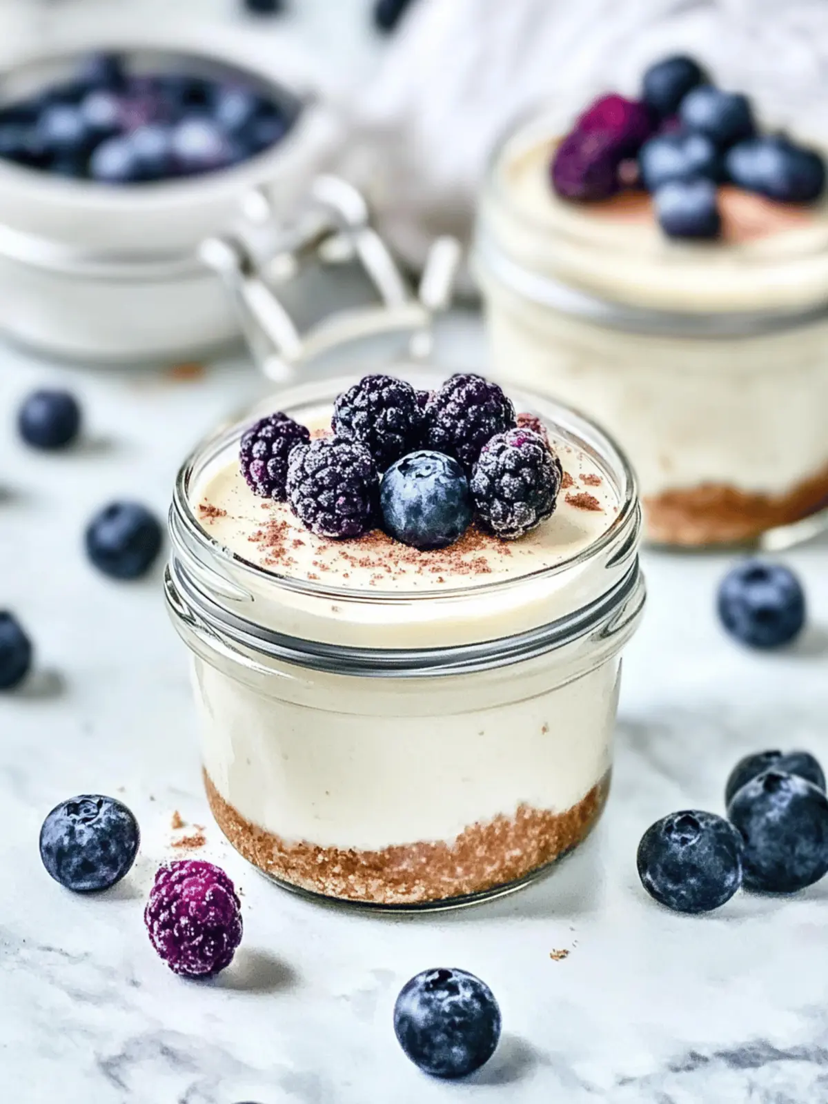 High Protein Cheesecake Jars