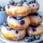 Air Fryer Blueberry Donuts