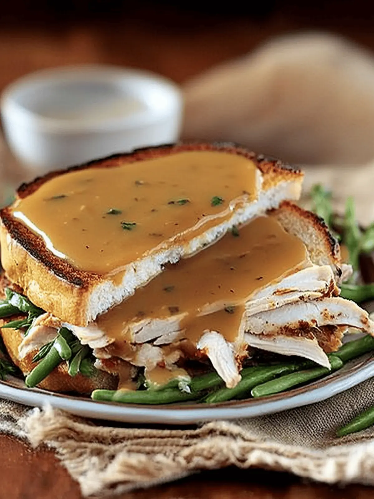 Hot Turkey Sandwich with Gravy
