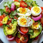 Workout Egg Avocado Salad