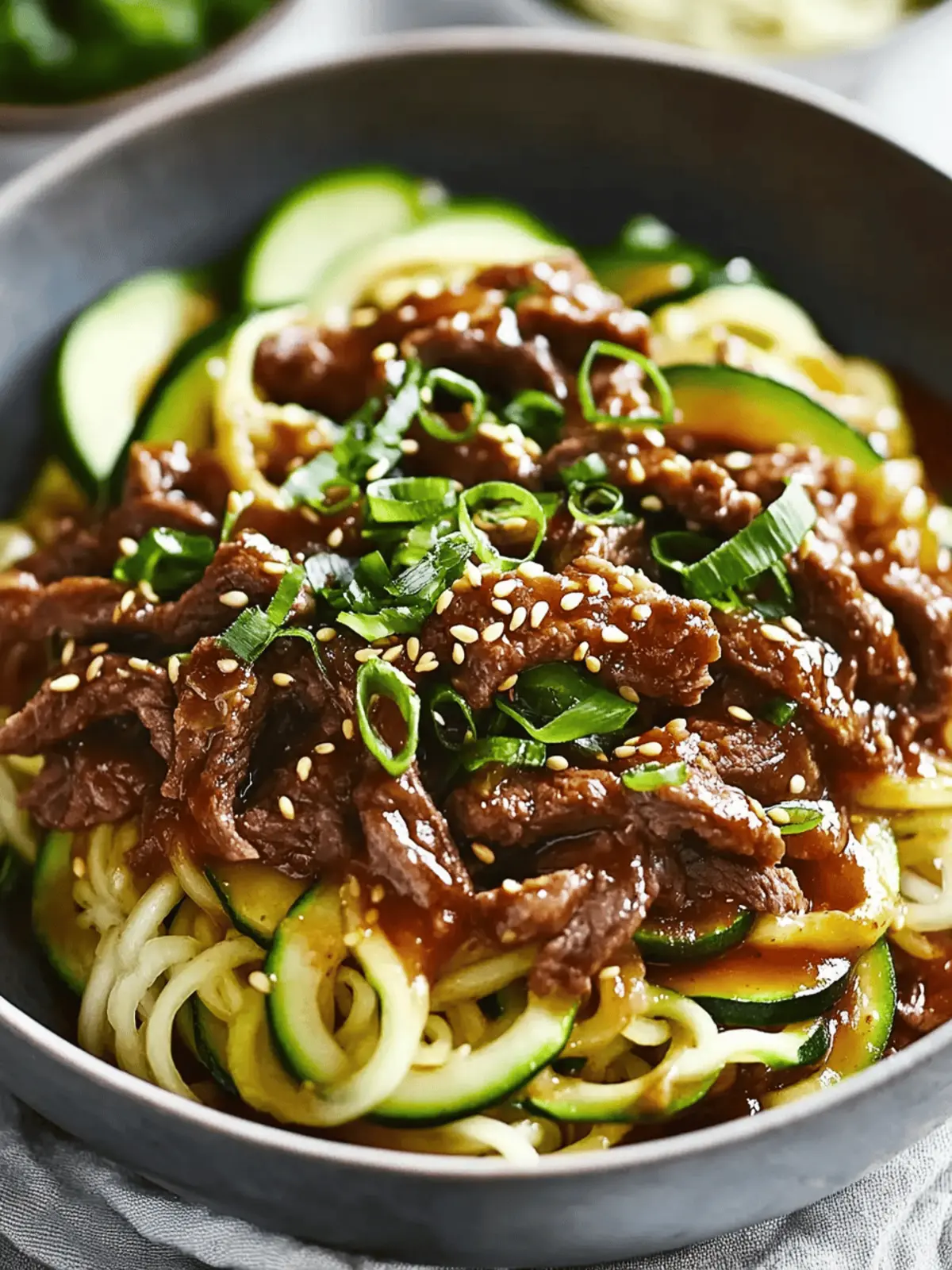 Savory Korean Beef Zucchini Noodles for a Guilt-Free Dinner 3 Korean Beef Zucchini Noodles