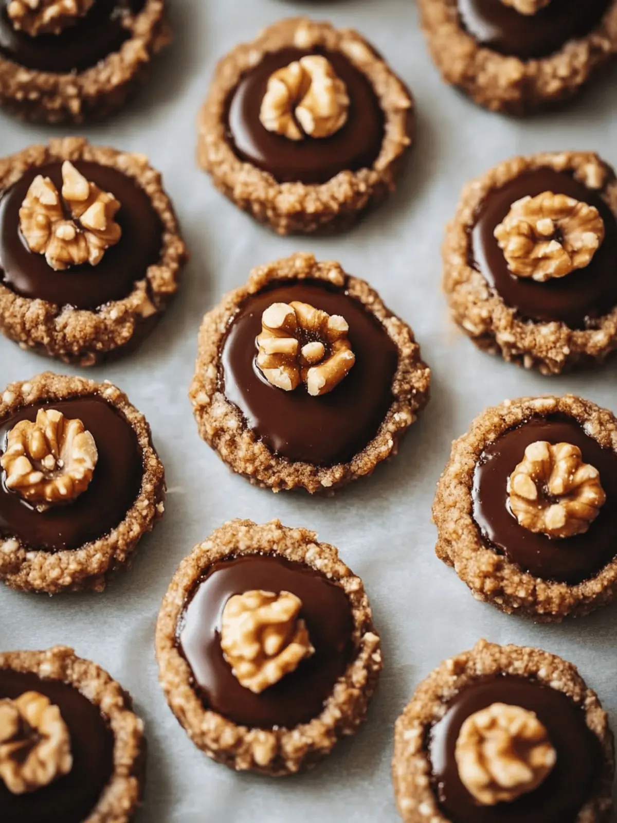 Chocolate Hazelnut Thumbprint Cookies