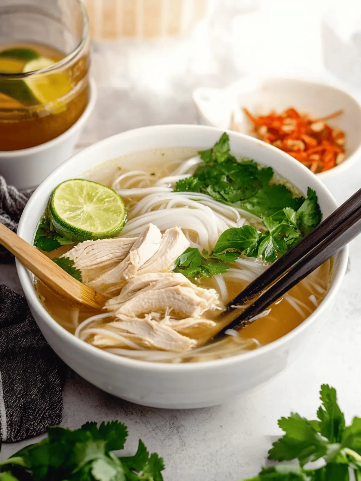 Vietnamese Chicken Pho Soup