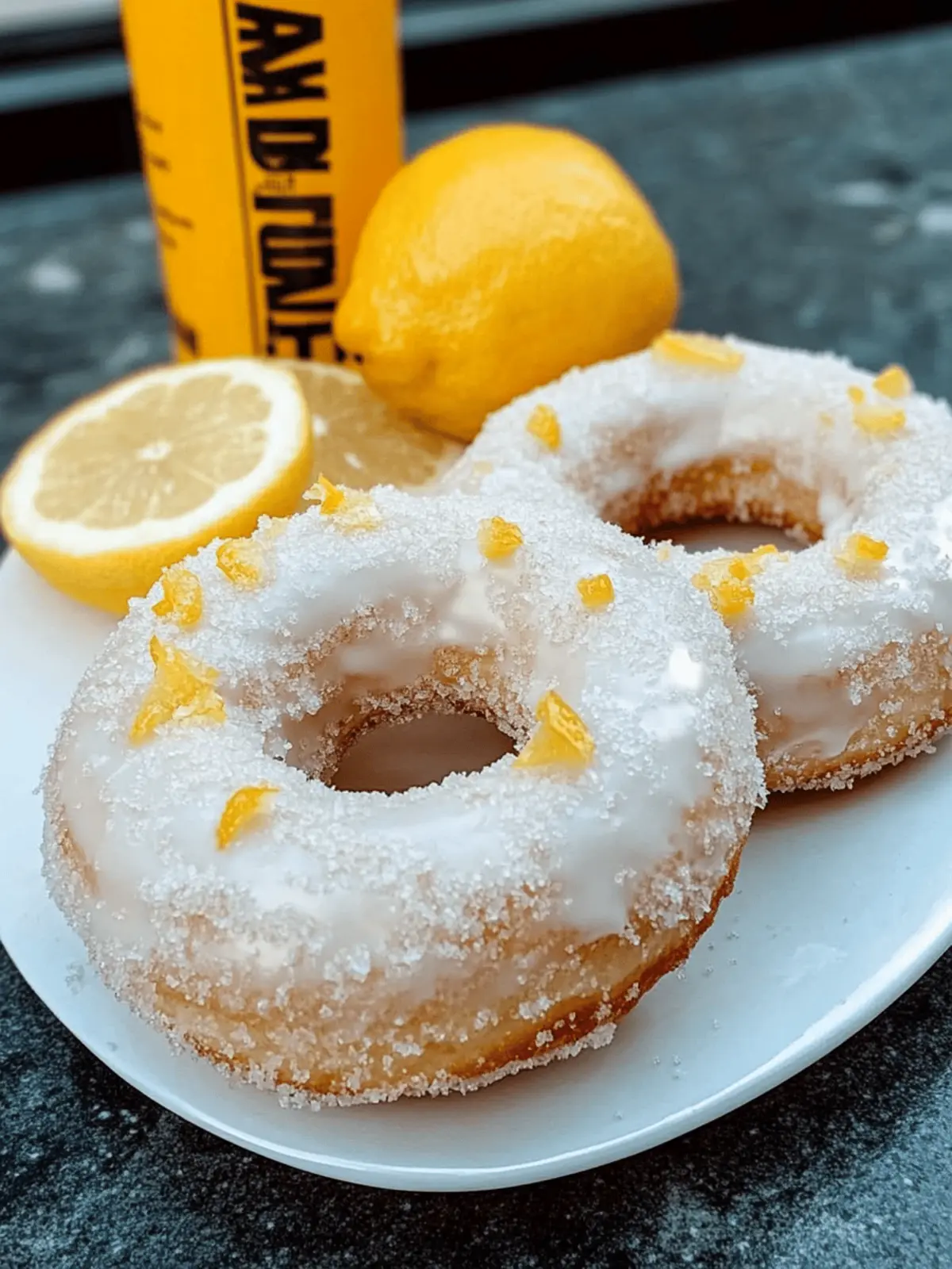 Lemon Vanilla Protein Donuts