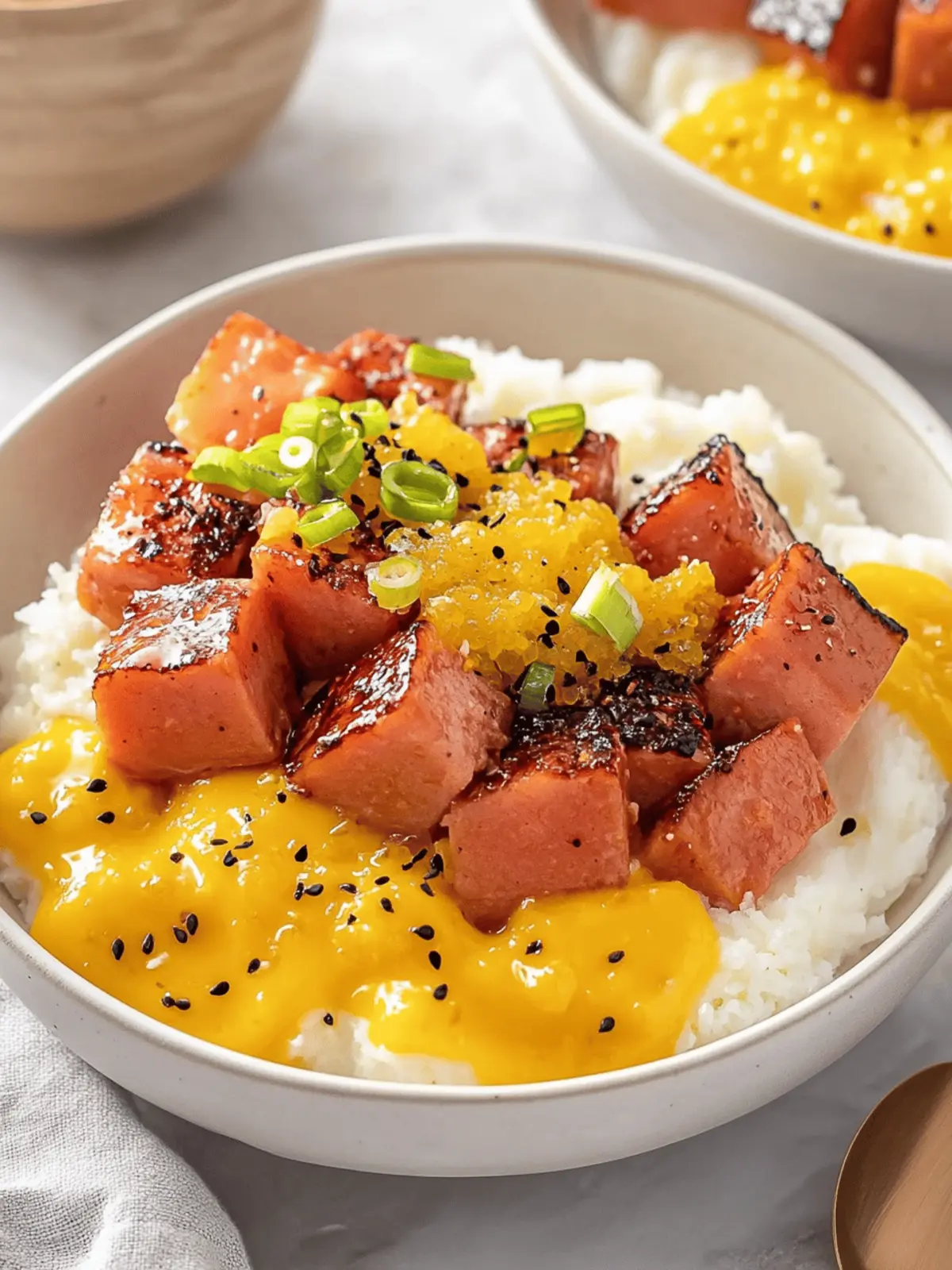 Caramelized Spam and Eggs