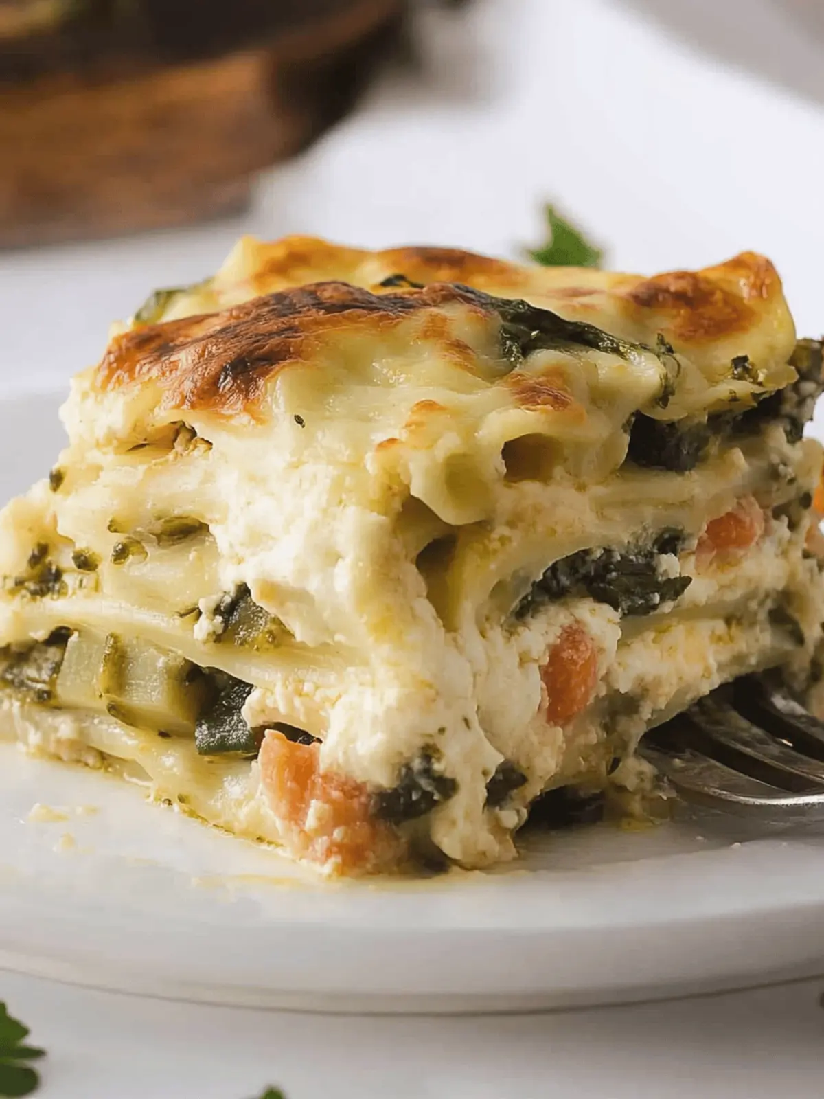 Loaded Veggie White Lasagna