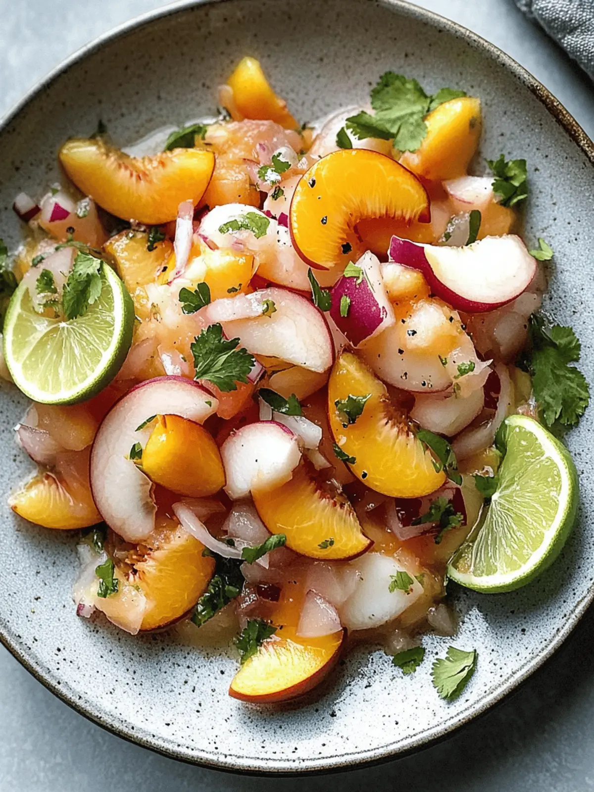 Peach Ceviche Delight: A Fresh Summer Adventure 4 Peach Ceviche