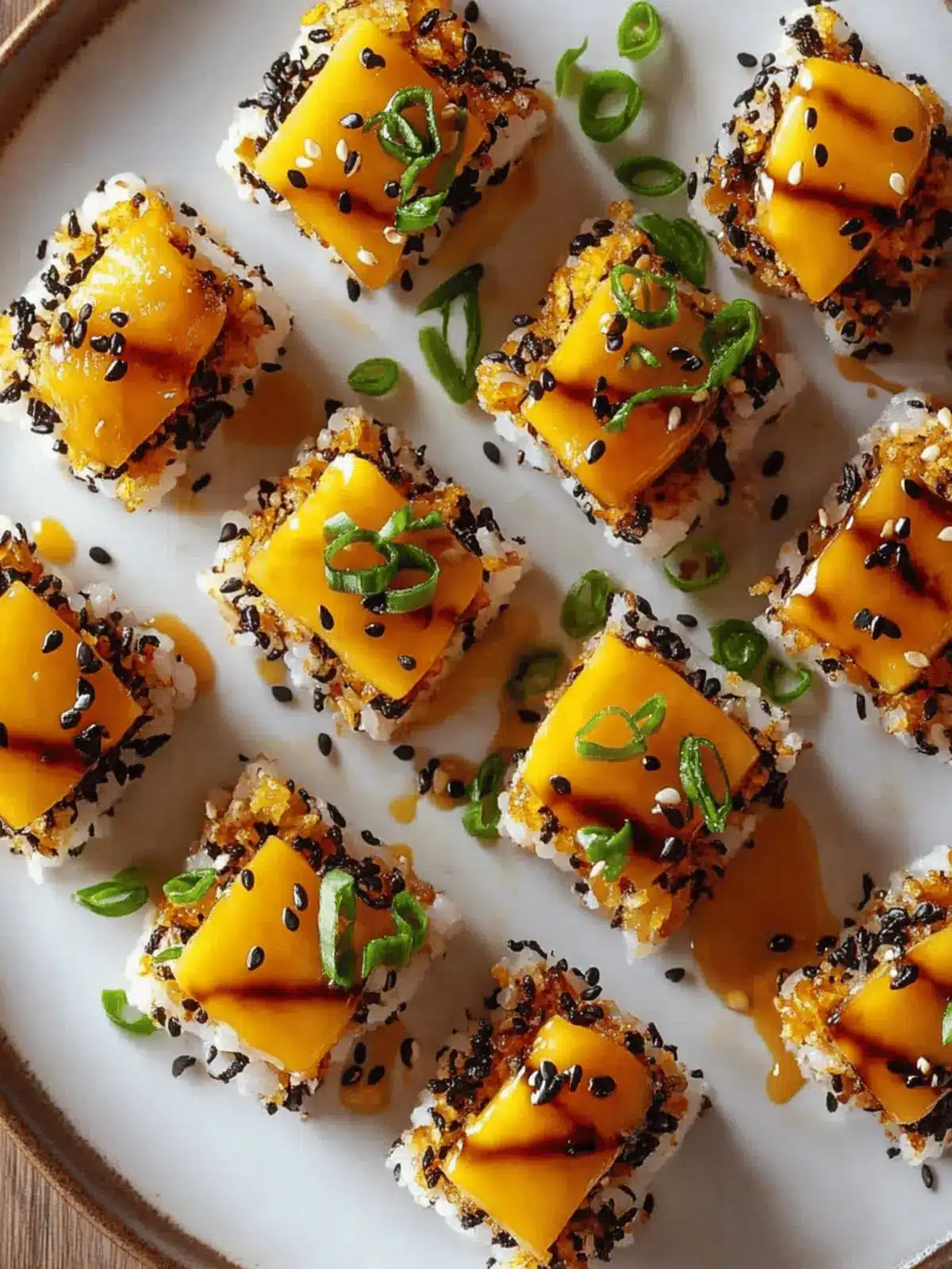 Spicy Mango Crispy Rice Sushi: A Crunchy Flavor Adventure 2 Spicy Mango Crispy Rice Sushi