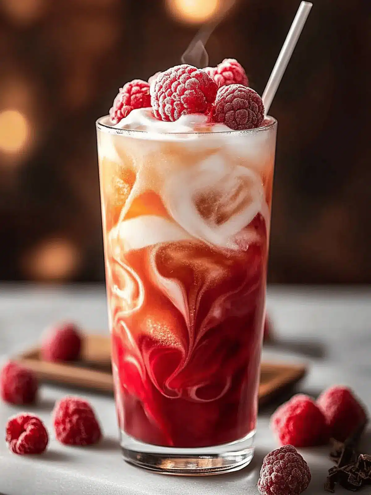 Iced Raspberry Vanilla Chai