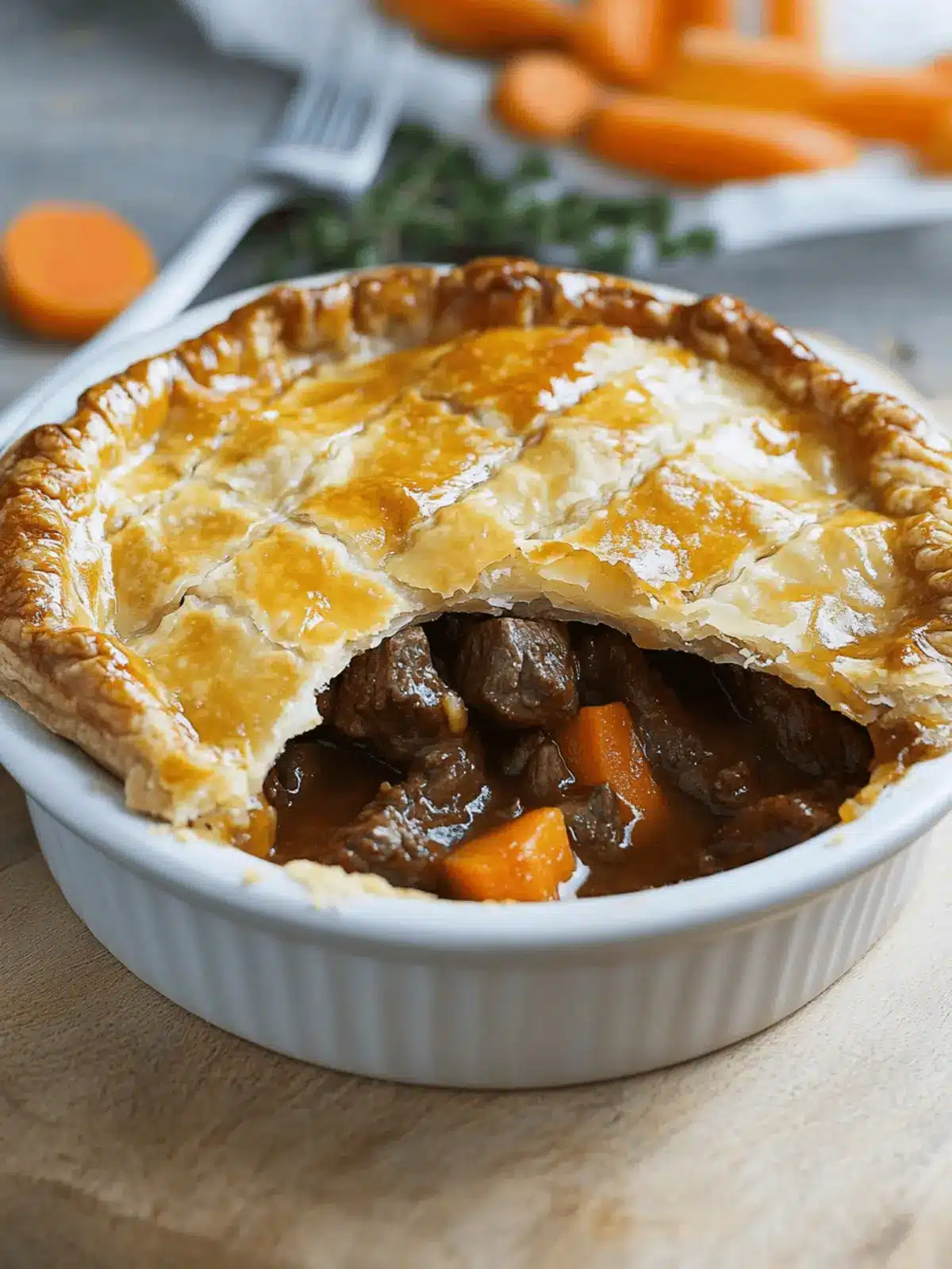 Slow Cooker Steak and Guinness Pie