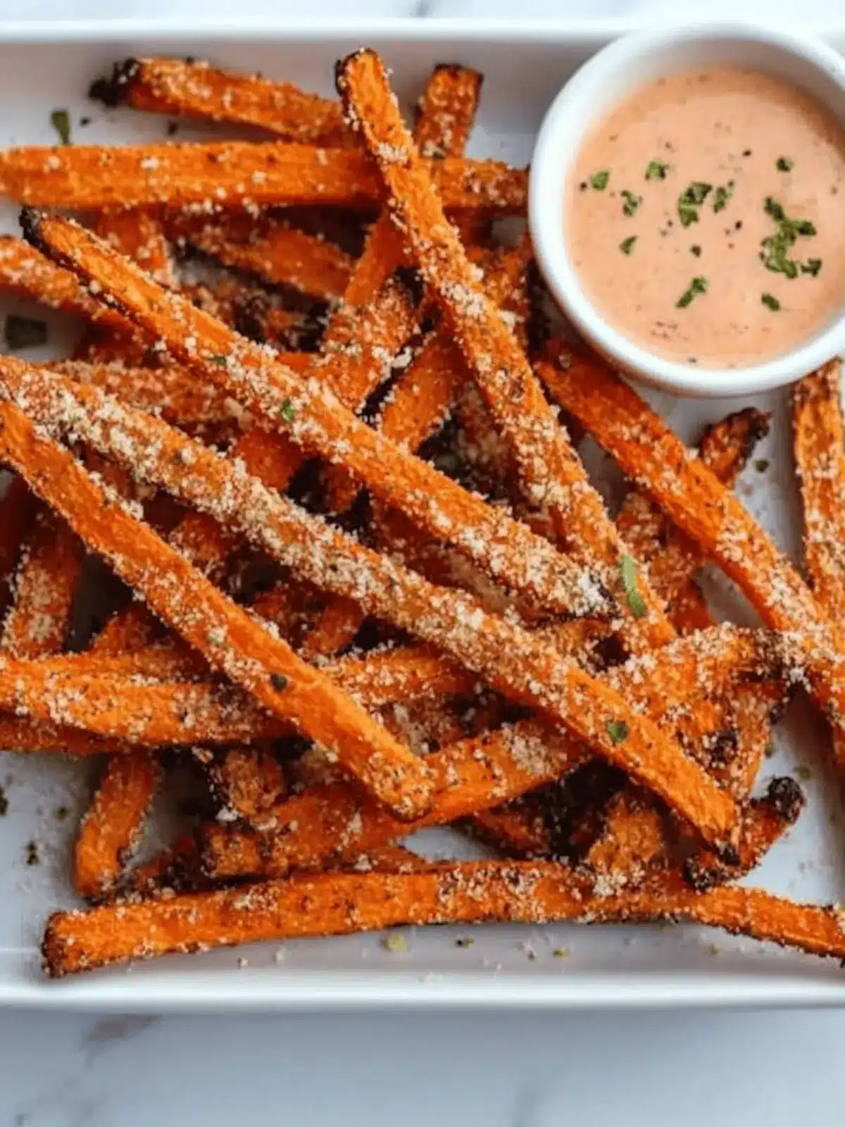Garlic Parmesan Air Fryer Carrot Fries