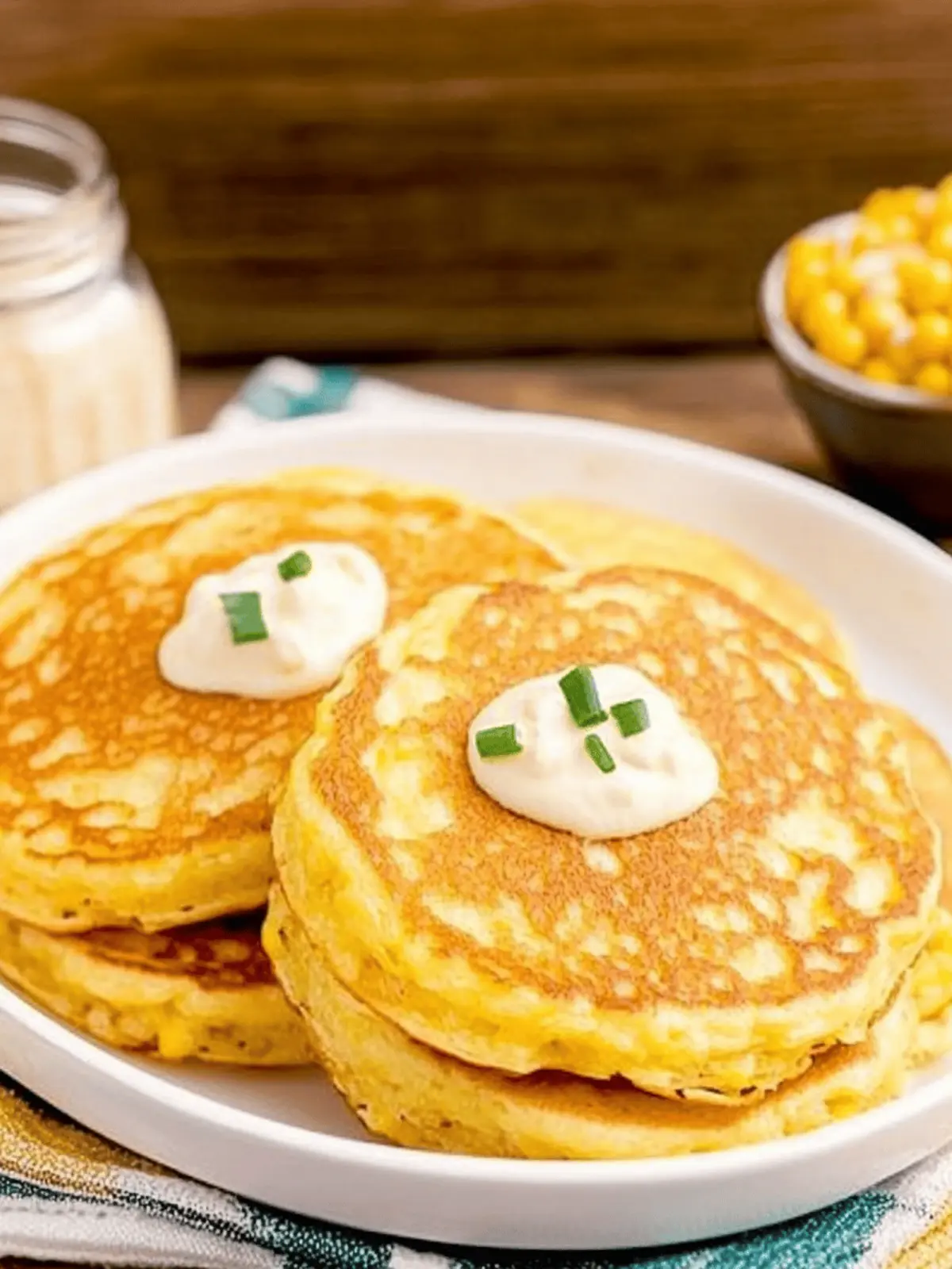 Delicious Corn Pancakes with a Spicy Jalapeño Kick 3 Corn Pancakes