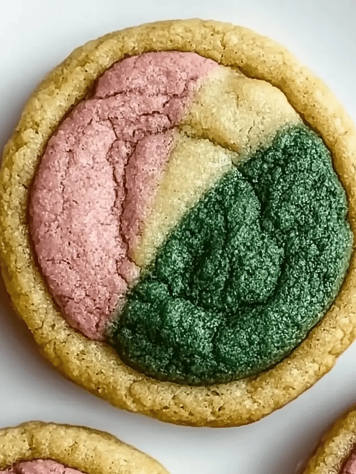 Neapolitan Matcha Cookies