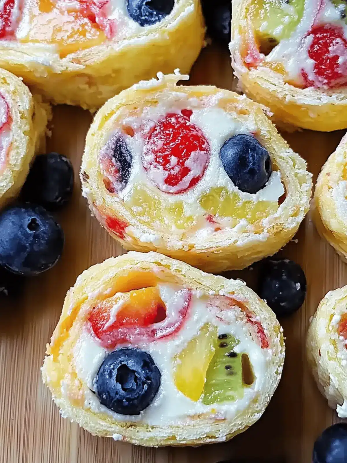 Cheesecake Fruit Salad Roll Ups