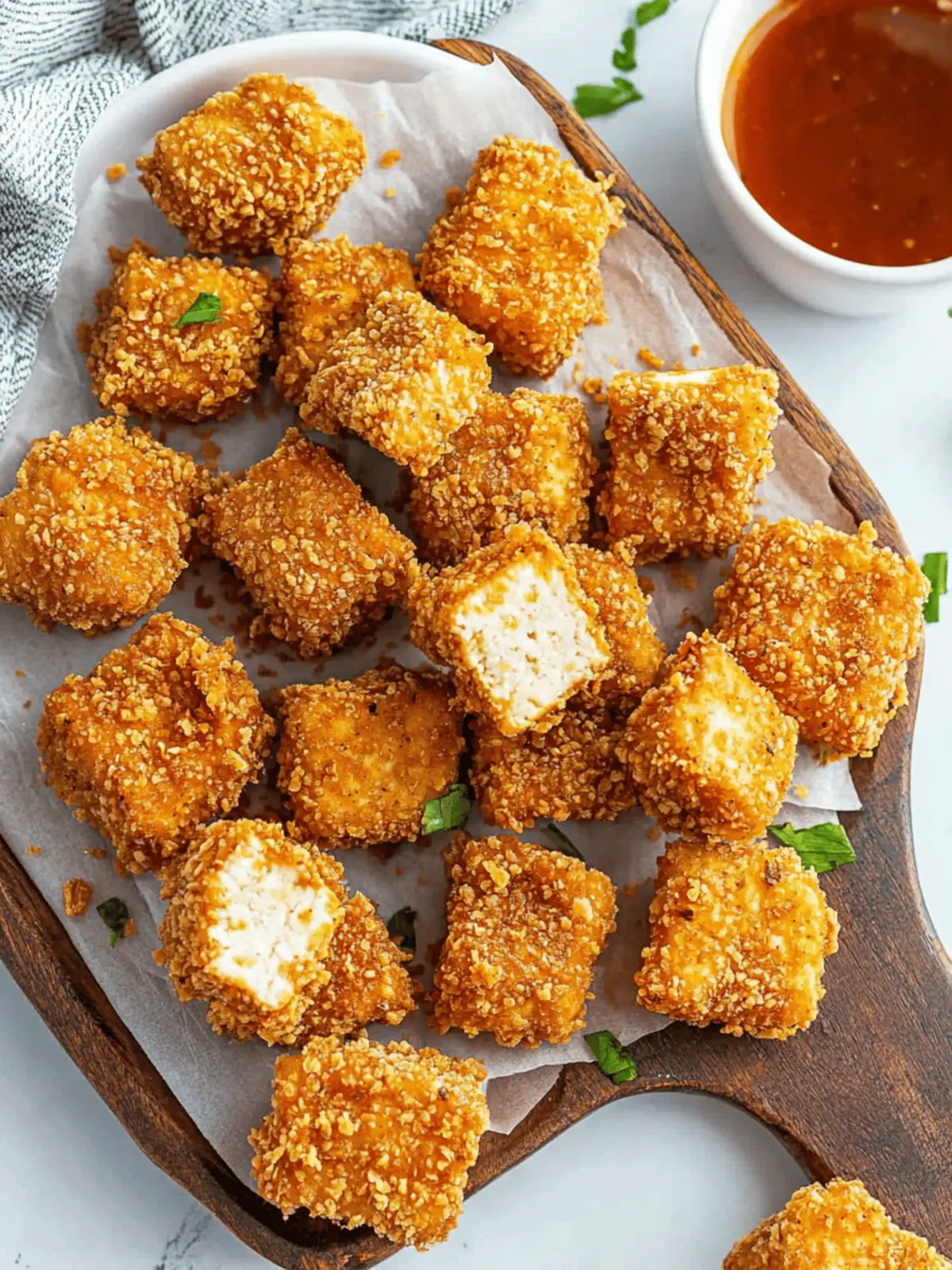 Crispy Breaded Tofu Nuggets