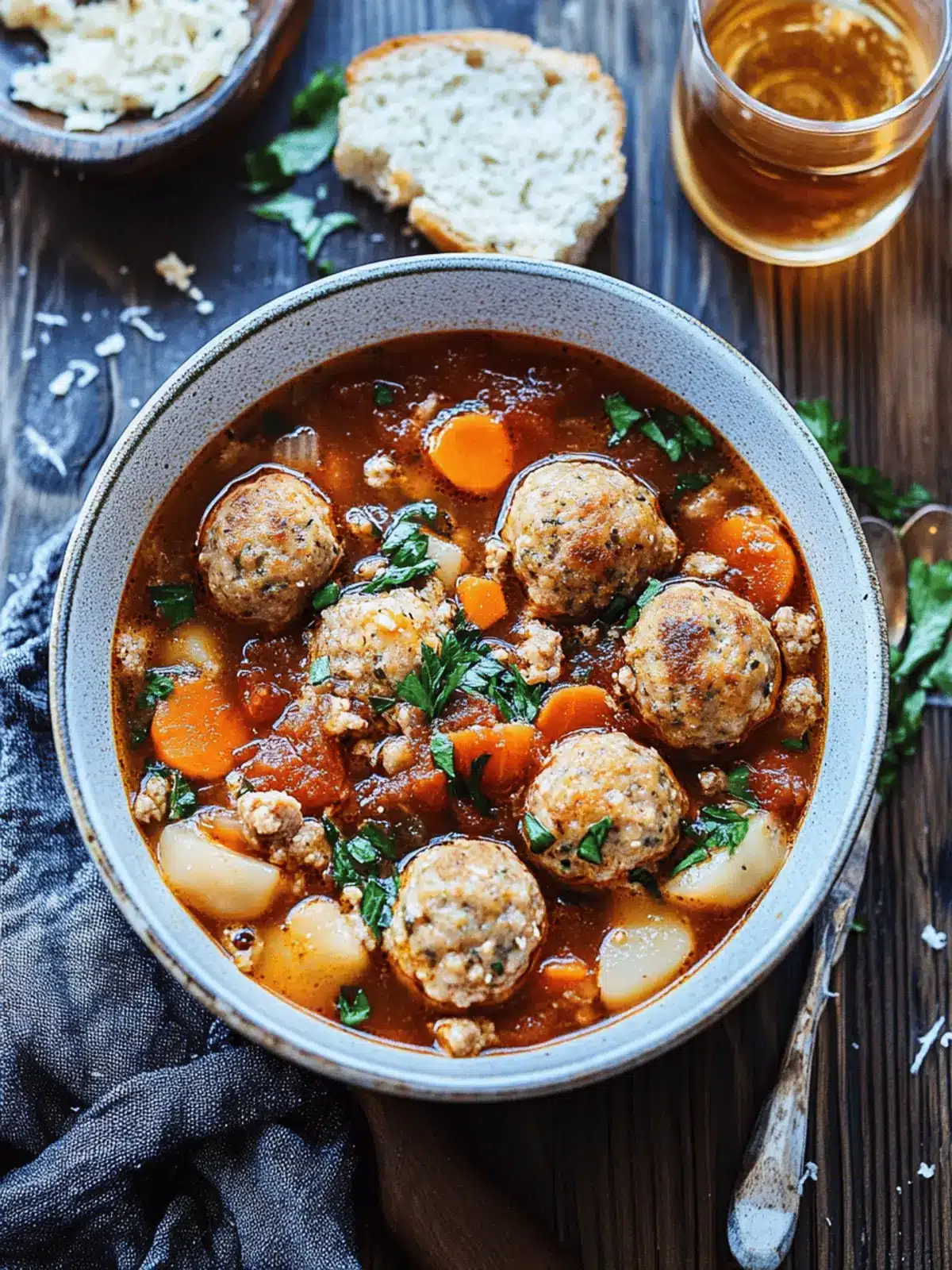 Turkey Meatball Soup