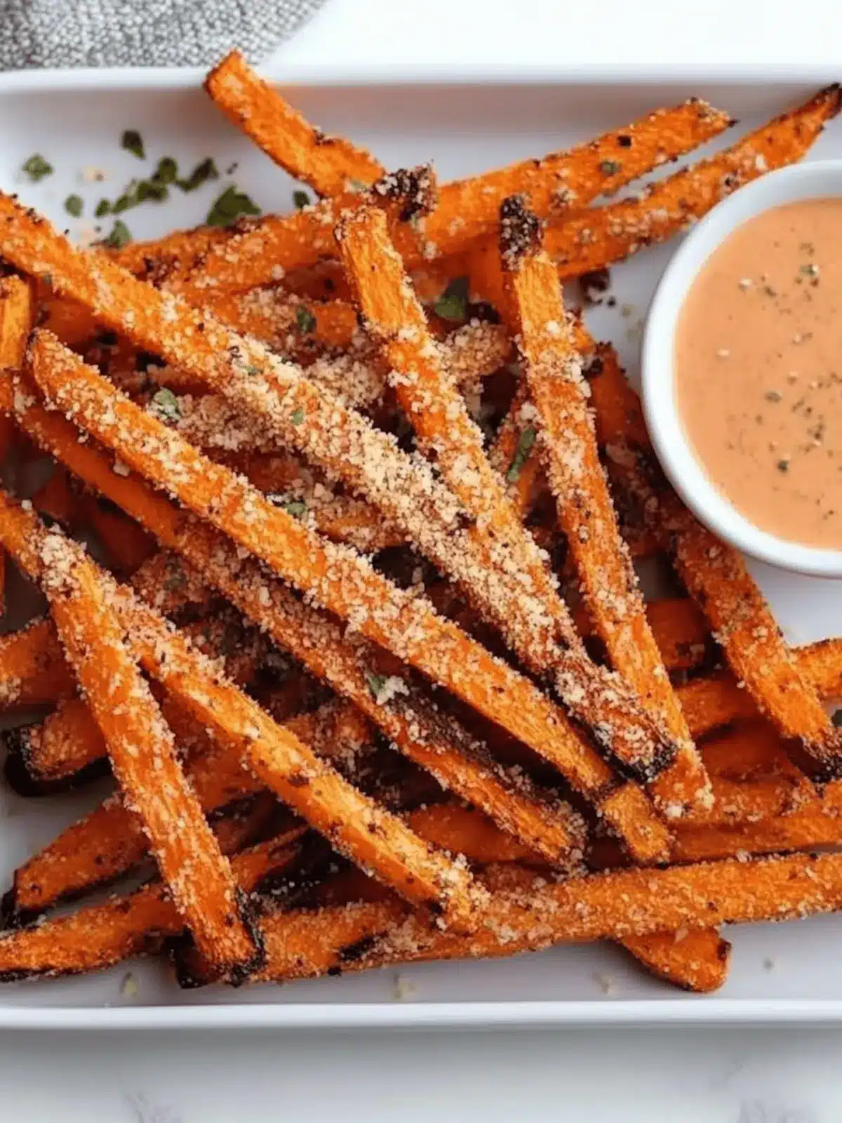 Garlic Parmesan Air Fryer Carrot Fries