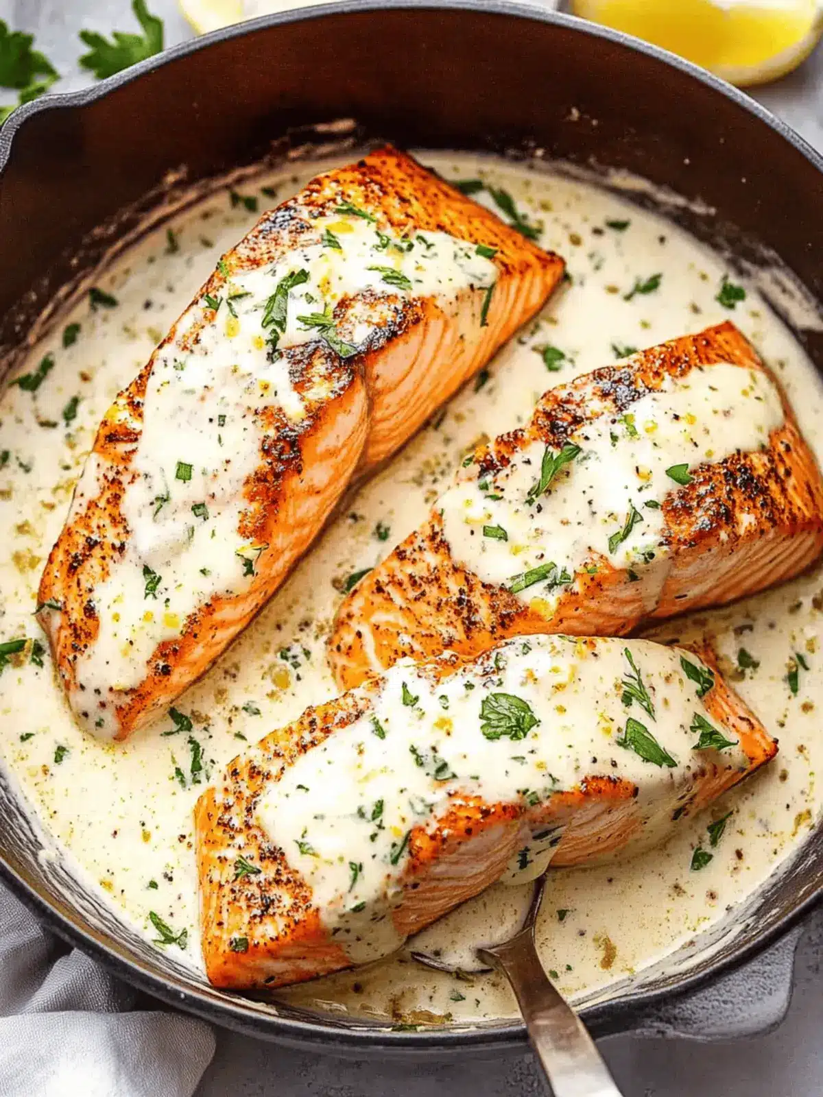 Creamy Garlic Butter Salmon