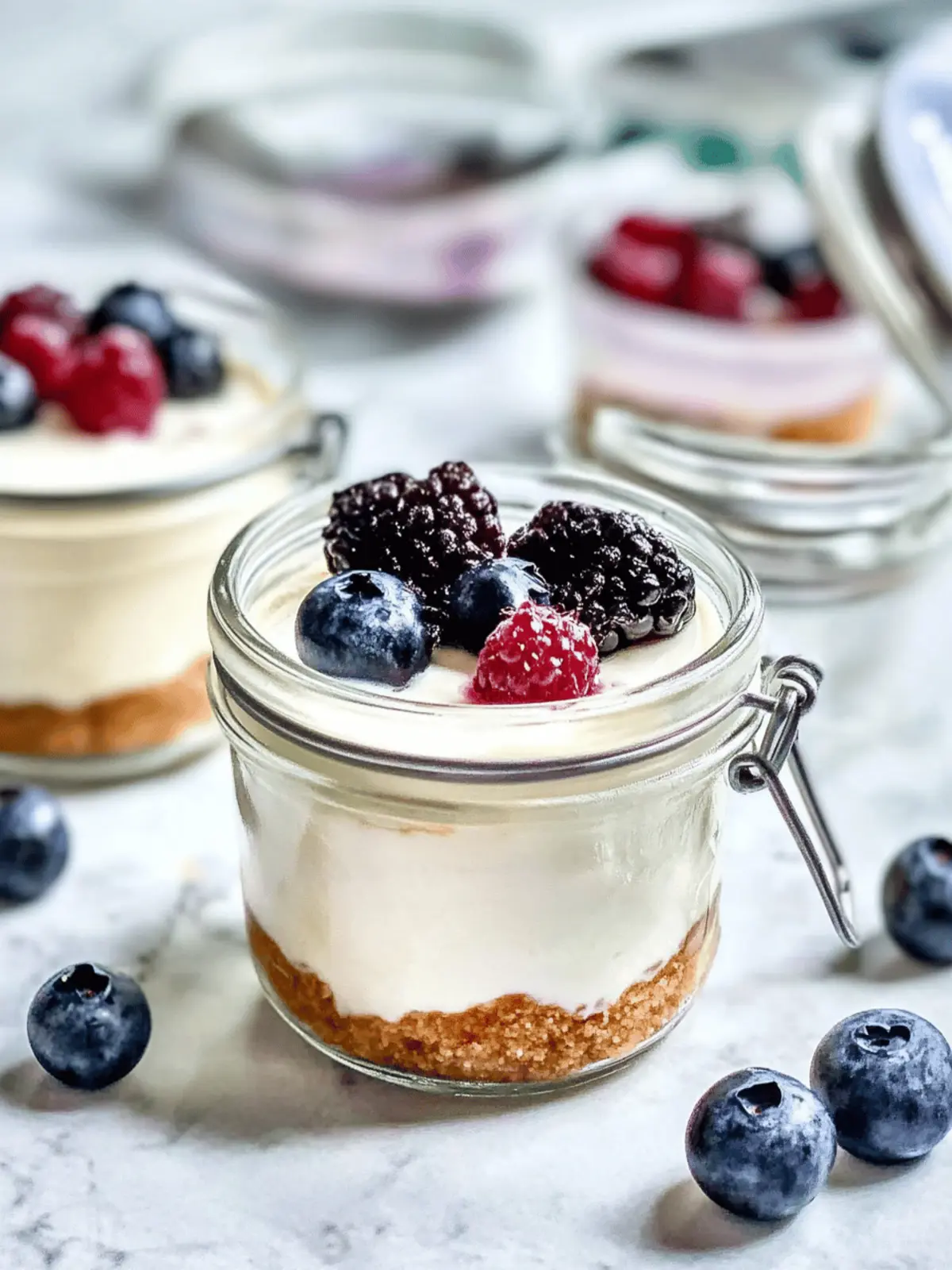 High Protein Cheesecake Jars