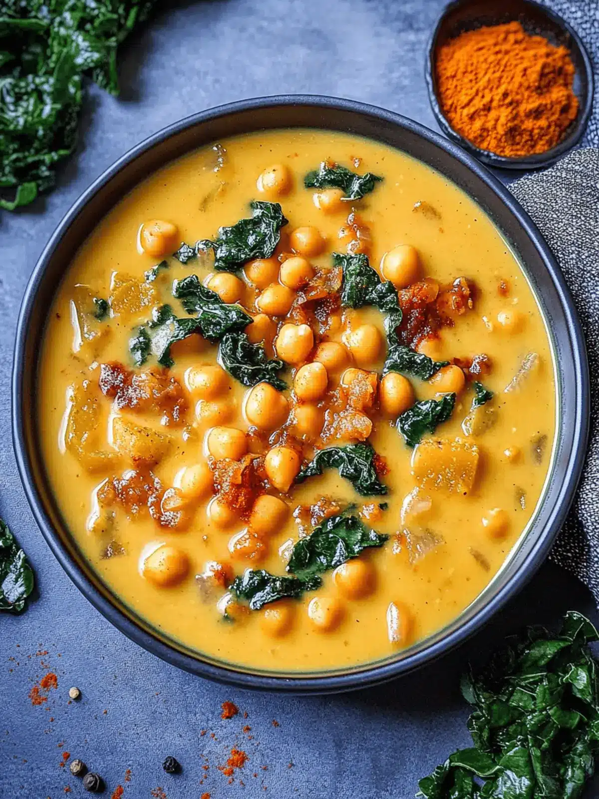 Creamy Tuscan Chickpea Soup