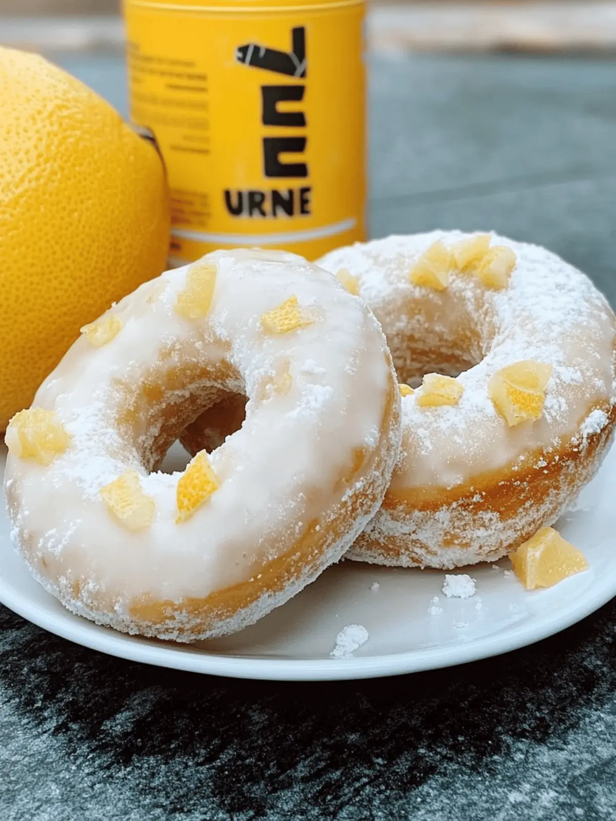Lemon Vanilla Protein Donuts