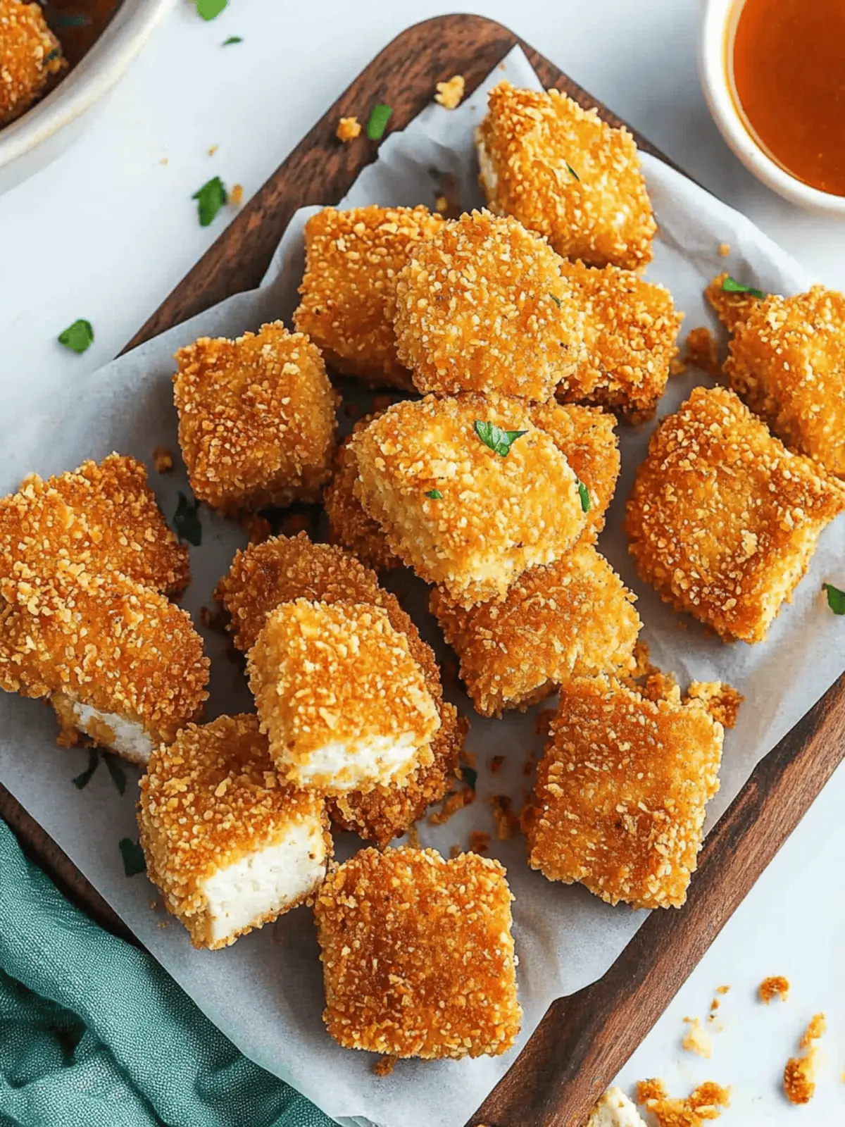 Crispy Breaded Tofu Nuggets