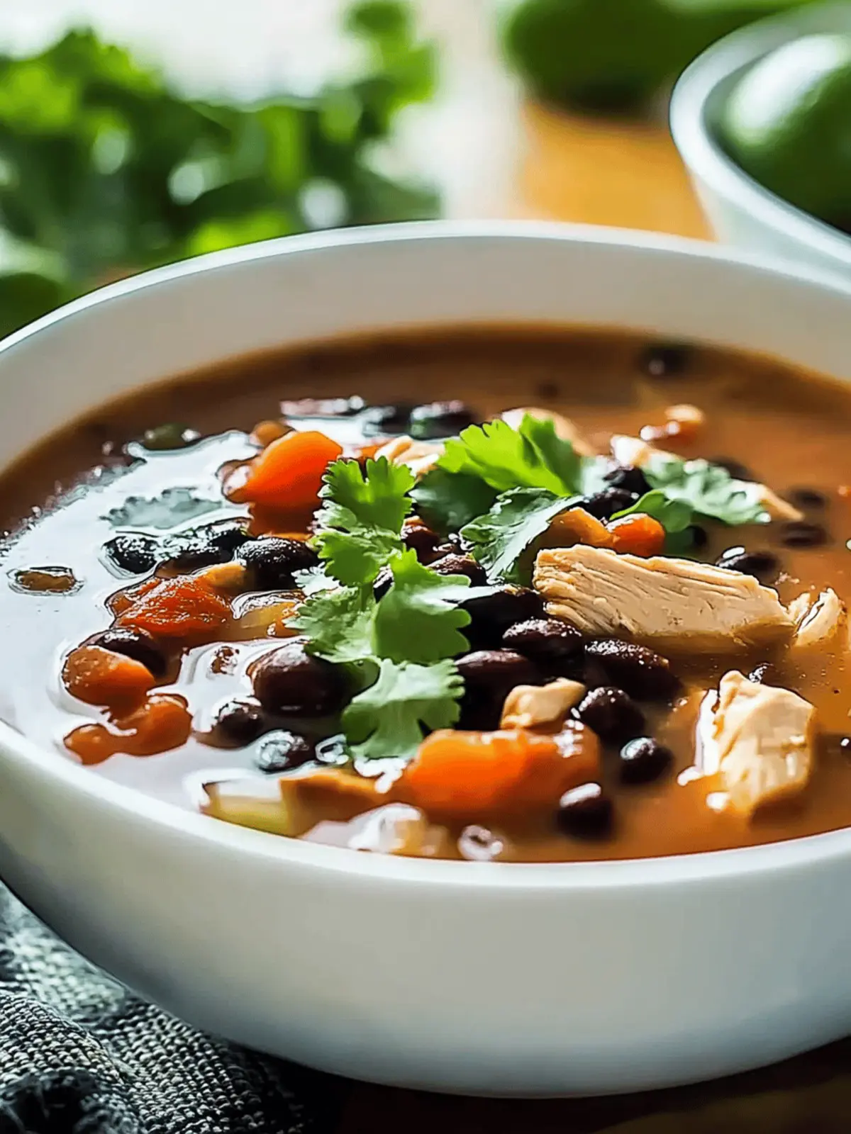 Savory Chicken Black Bean Soup for Cozy Nights In 4 Chicken Black Bean Soup