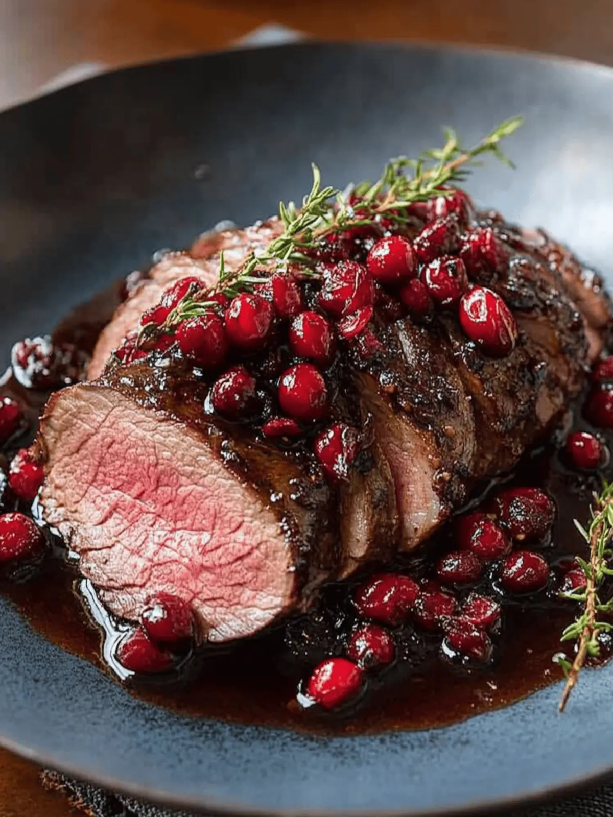 Cranberry Balsamic Roast Beef
