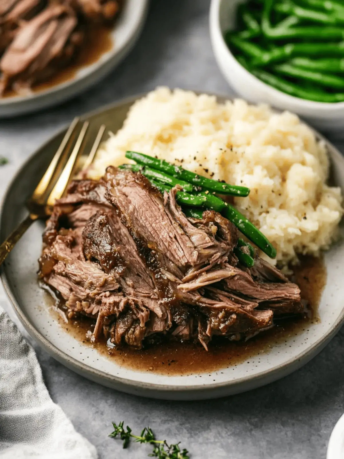 Tender Shredded Sirloin Tip Roast