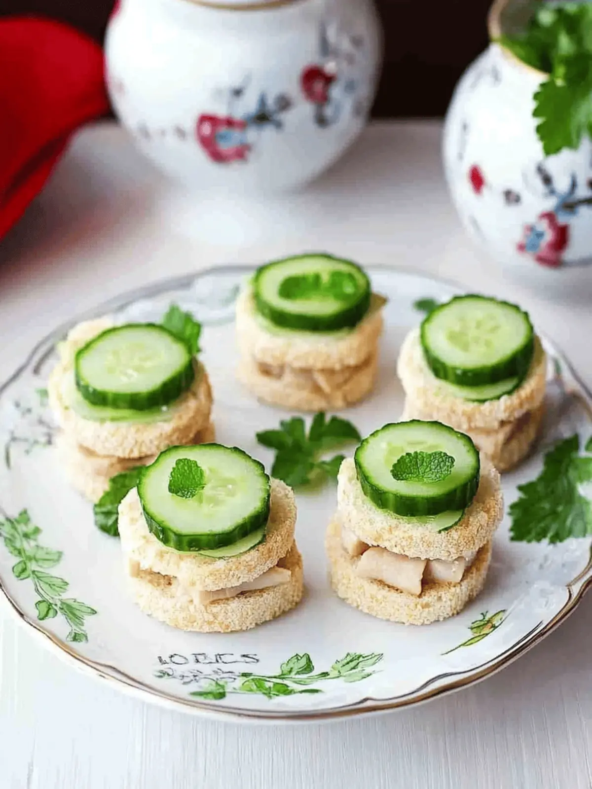 Tuna Cucumber Tea Sandwiches