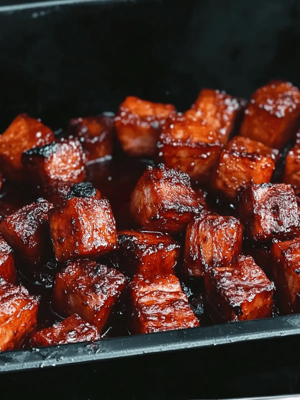Bourbon Pork Belly Burnt Ends