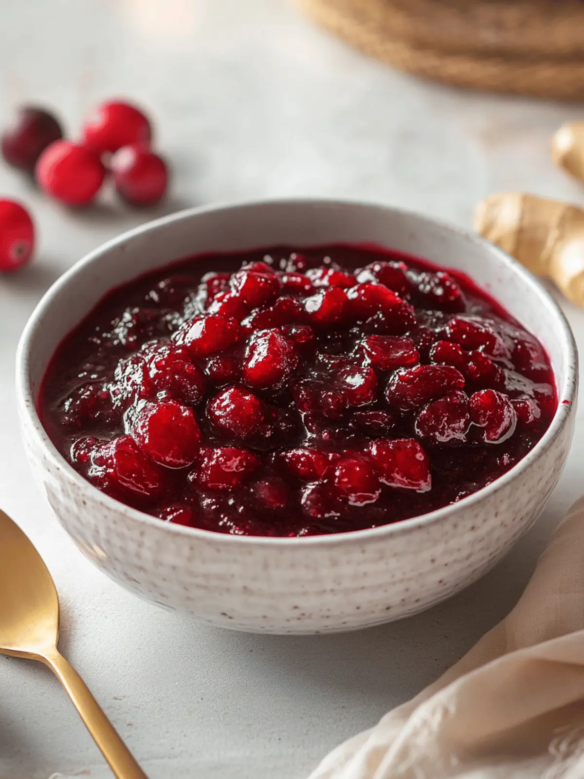 Cranberry Ginger Sauce