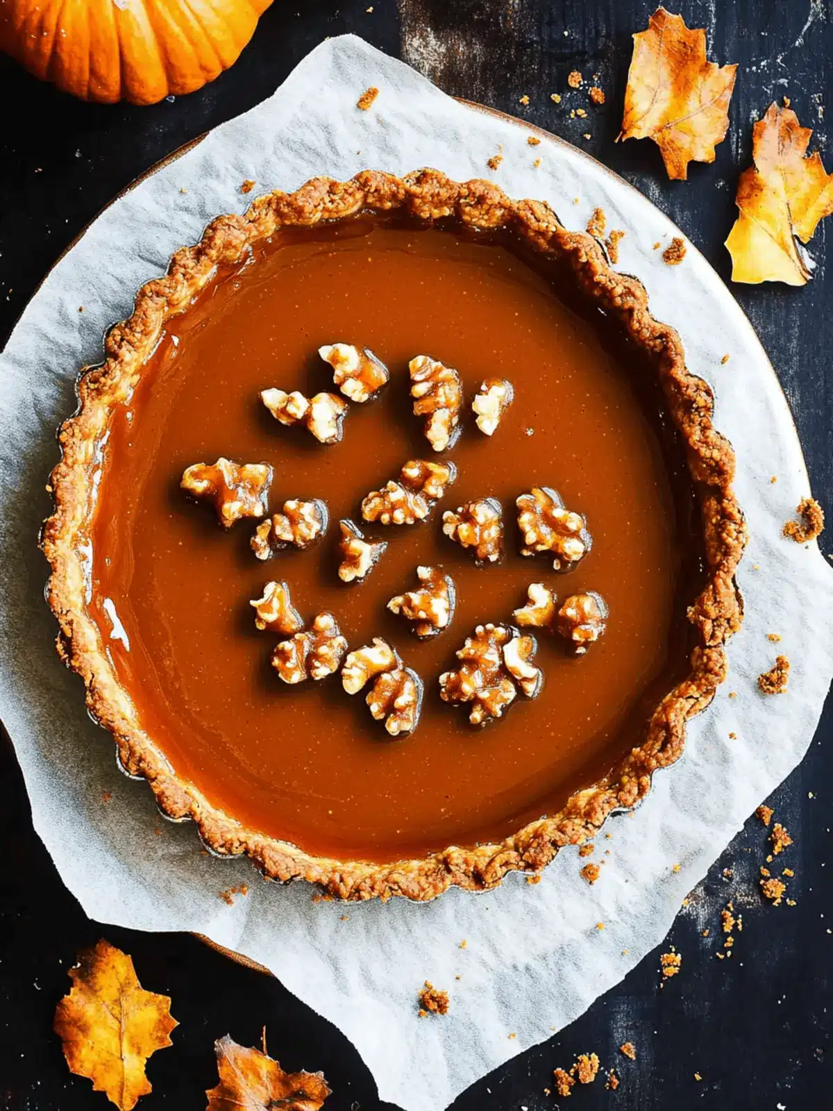 Pumpkin Caramel Tart