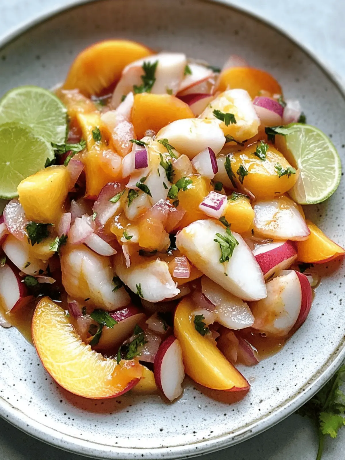 Peach Ceviche Delight: A Fresh Summer Adventure 2 Peach Ceviche