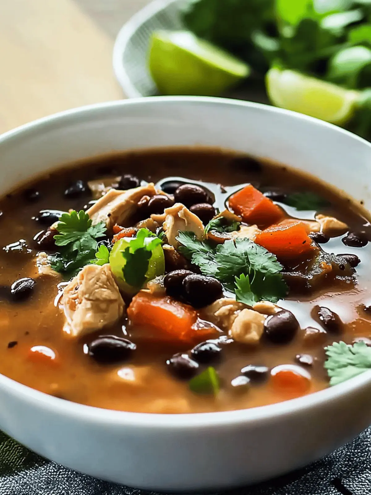 Savory Chicken Black Bean Soup for Cozy Nights In 2 Chicken Black Bean Soup