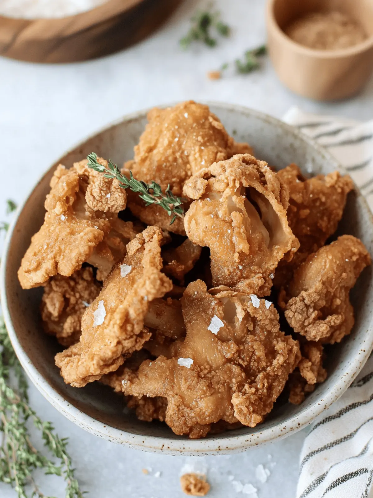 Fried Oyster Mushrooms