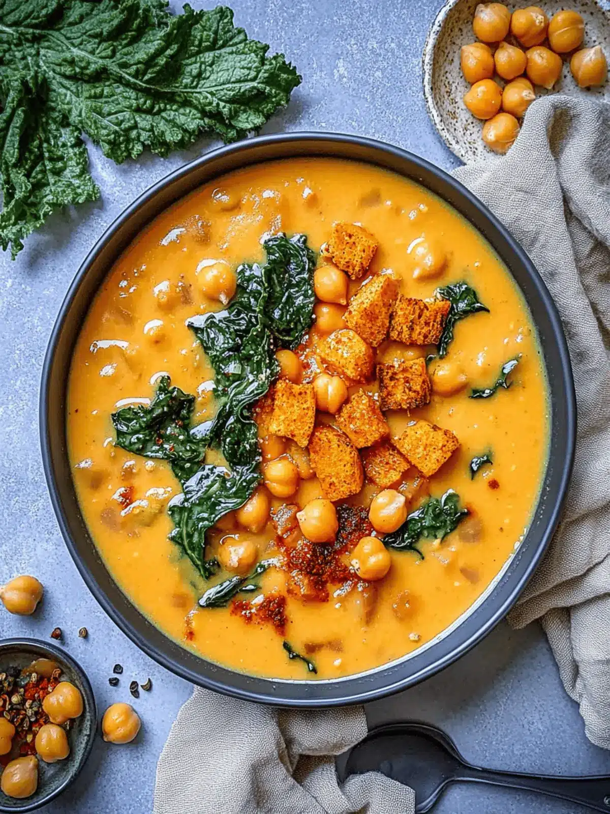 Creamy Tuscan Chickpea Soup