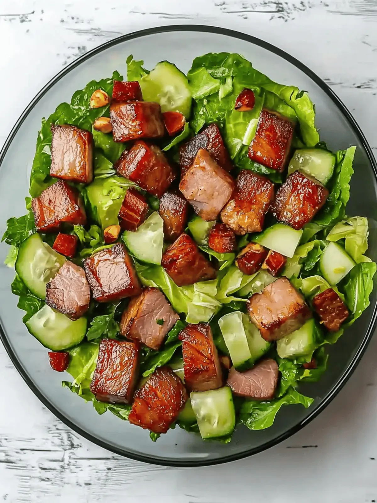 Irresistible Pork Belly Salad with Fresh Greens and Crunch 4 Pork Belly Salad