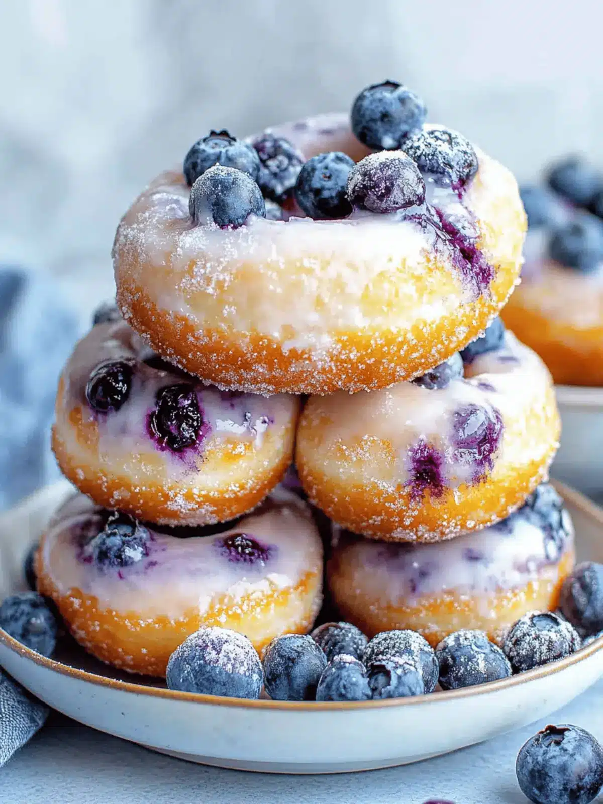 Air Fryer Blueberry Donuts