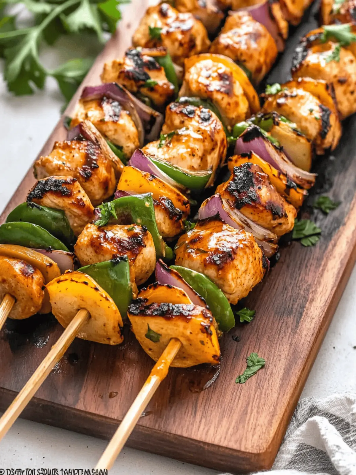 Honey Mustard Chicken Kabobs