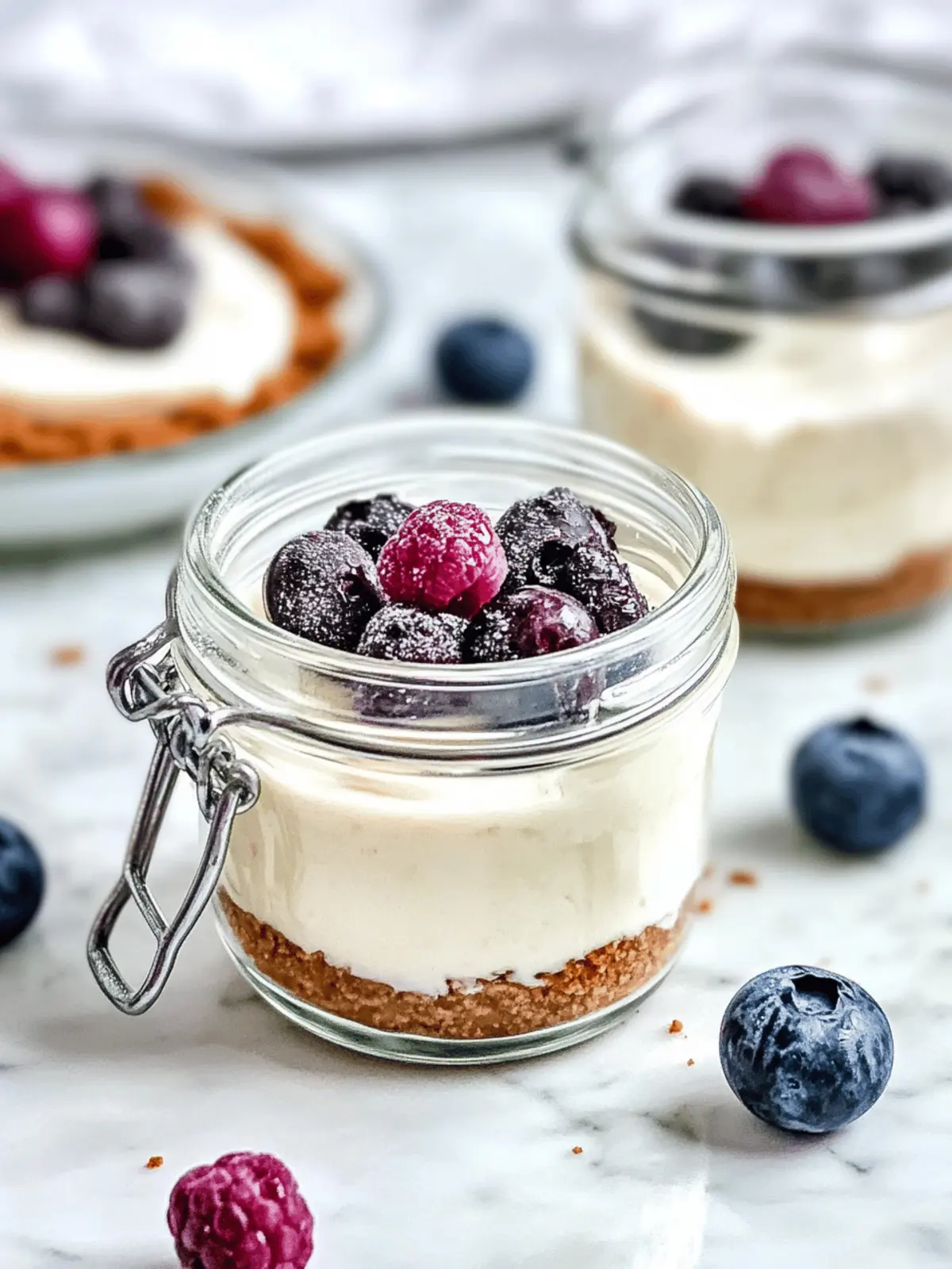 High Protein Cheesecake Jars