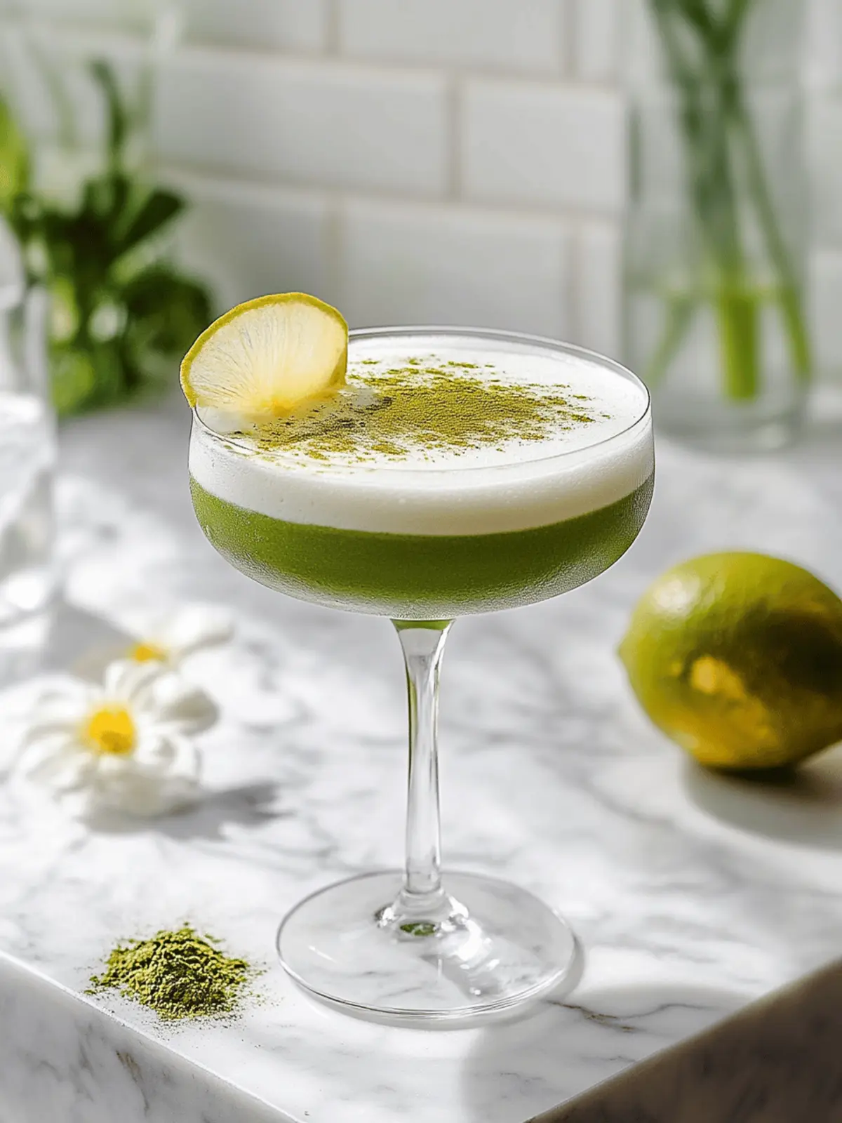 Matcha Gin Sour