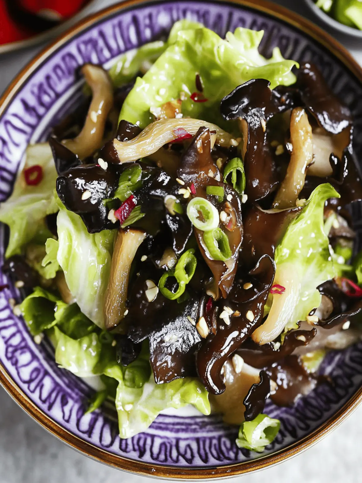 Wood Ear Mushroom Salad