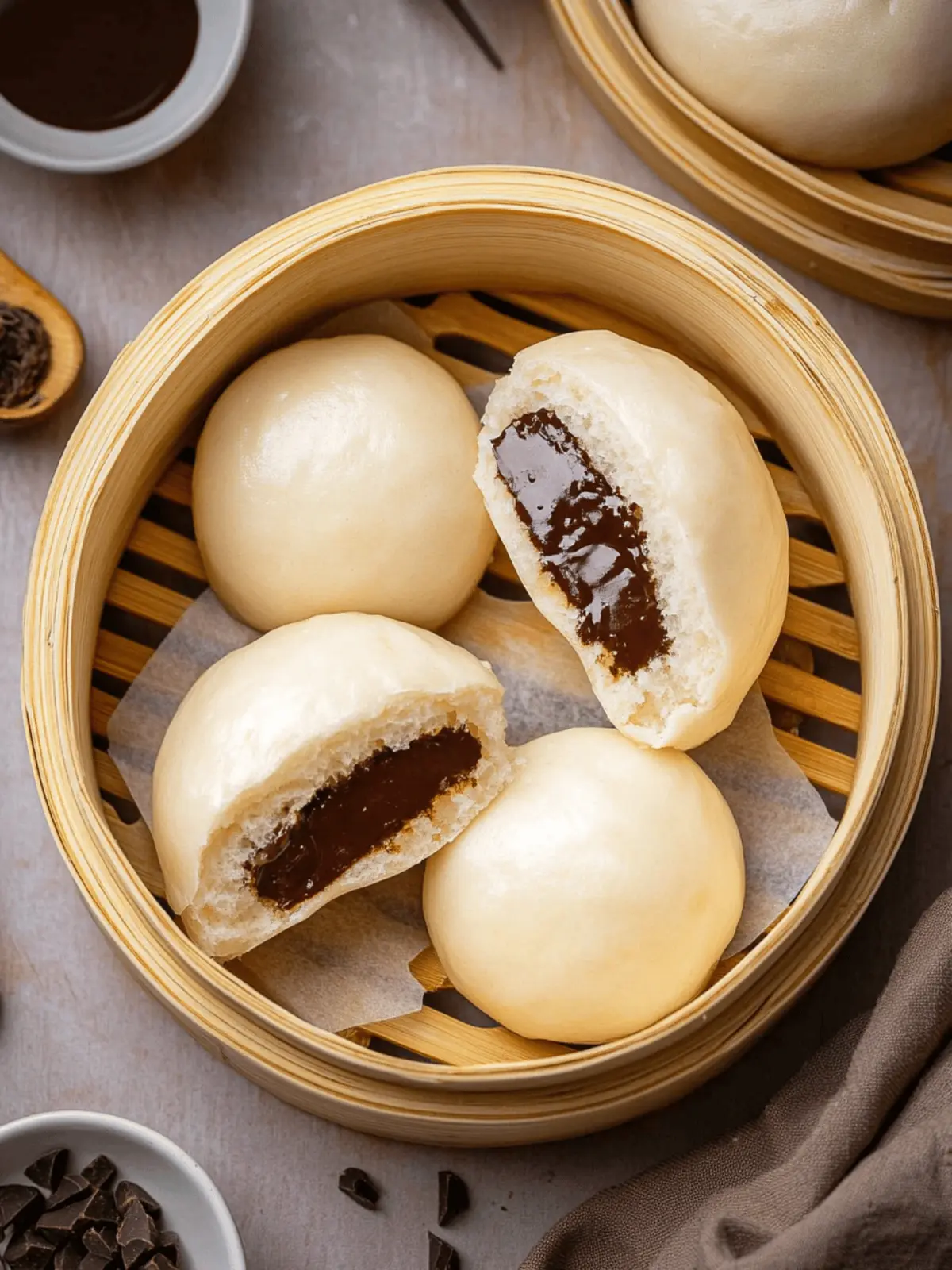 Chocolate Steamed Buns