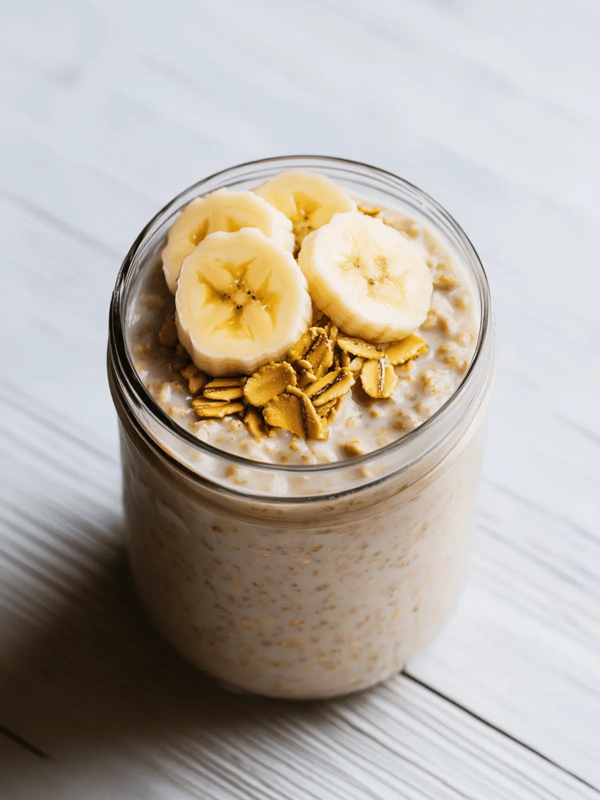 Banana Peanut Butter Overnight Oats for Busy Mornings 2 Banana Peanut Butter Overnight Oats