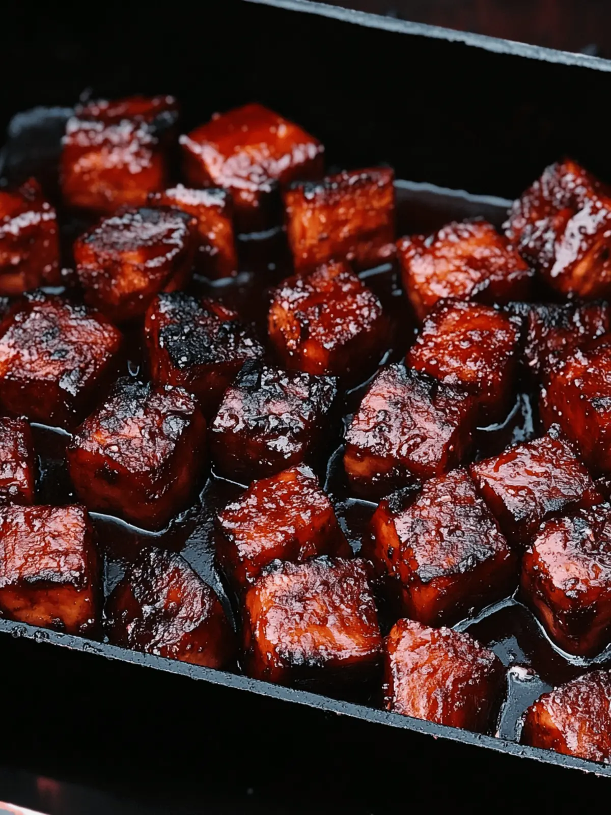 Bourbon Pork Belly Burnt Ends