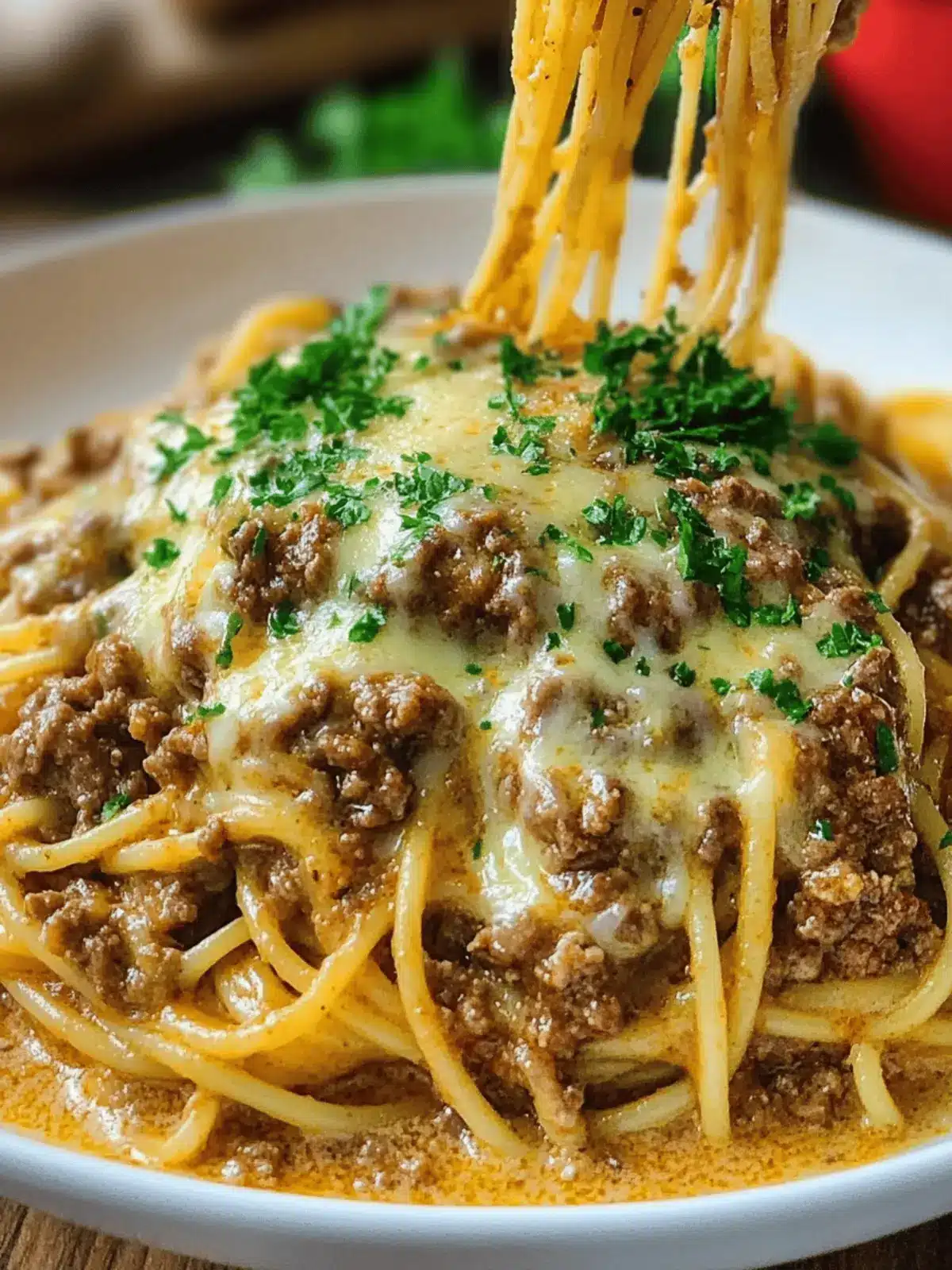Cajun Beef Spaghetti with Creamy Three-Cheese Indulgence 4 Cajun Beef Spaghetti in Creamy Three-Cheese Parmesan Sauce