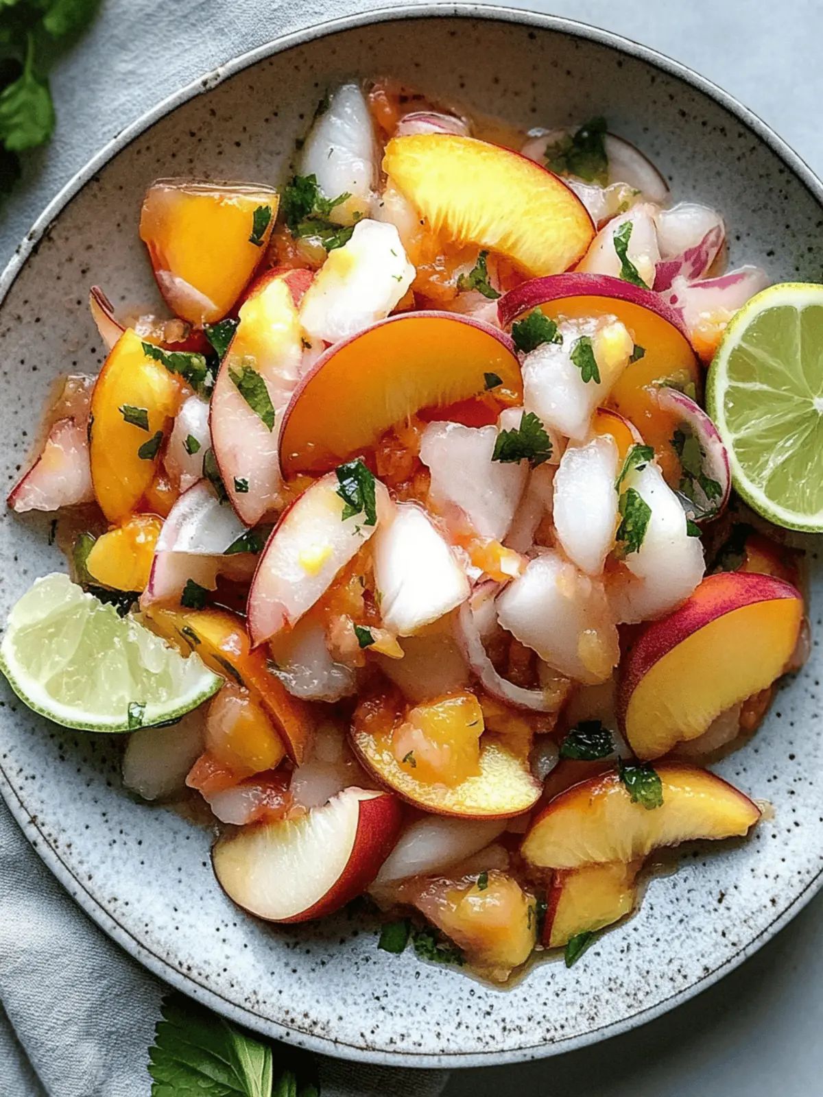 Peach Ceviche Delight: A Fresh Summer Adventure 3 Peach Ceviche