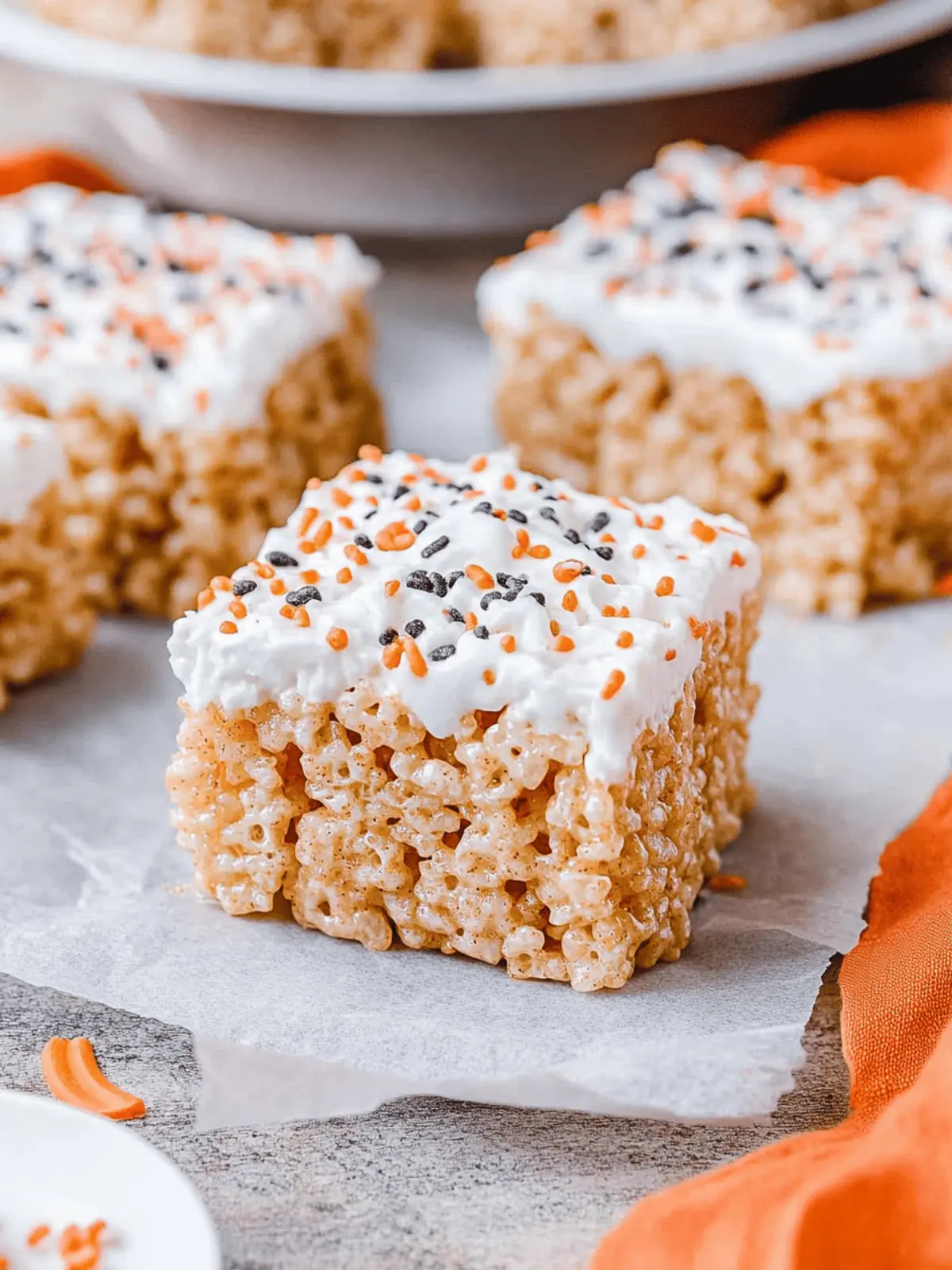 Pumpkin Spice Rice Krispie Treats