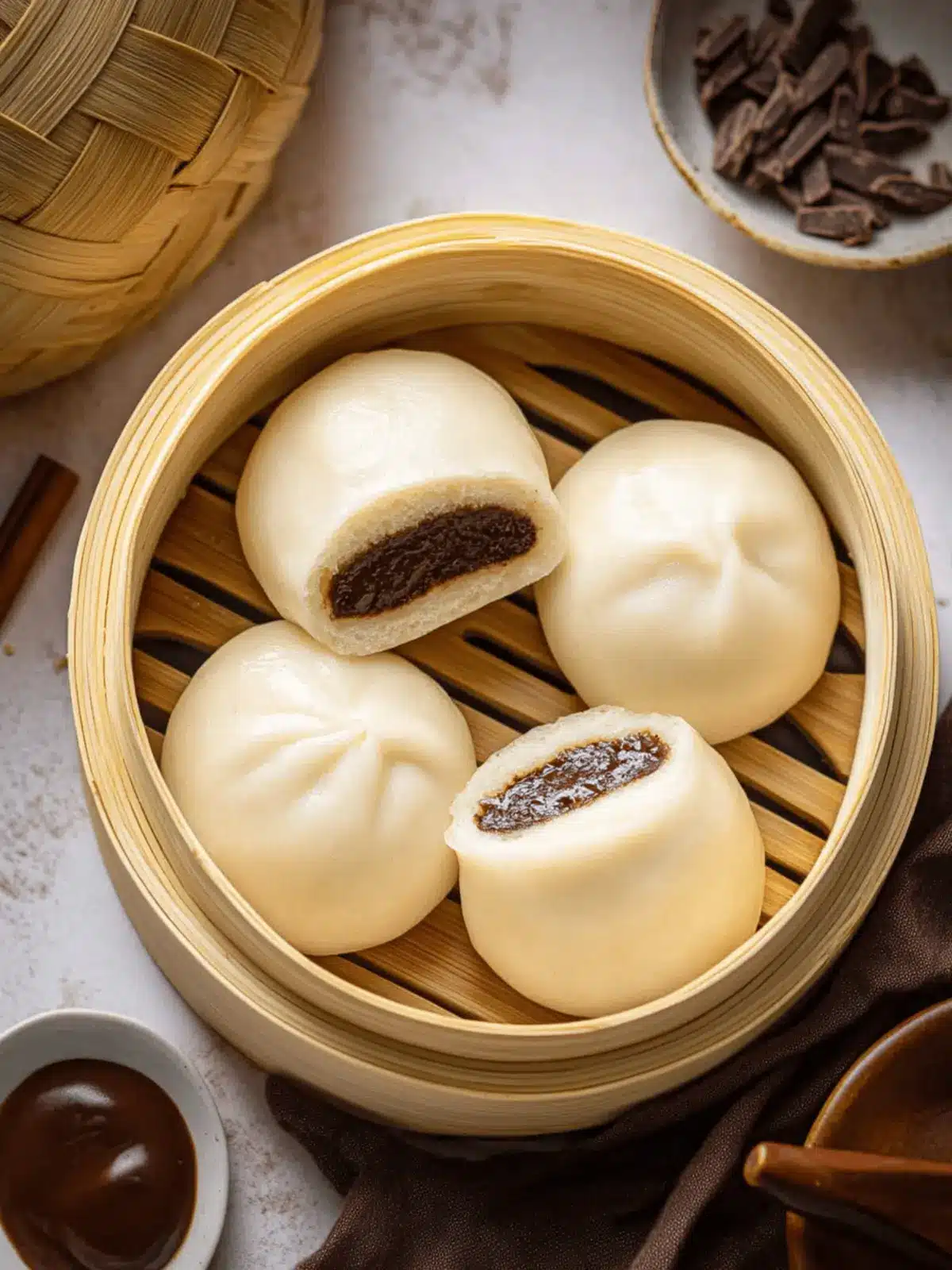 Chocolate Steamed Buns